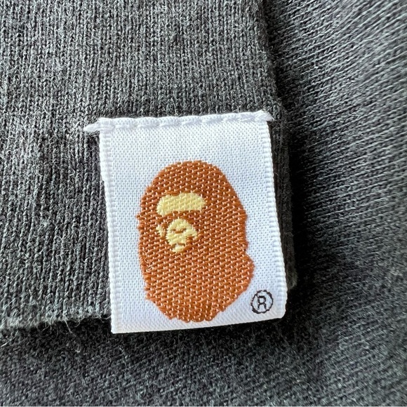 BAPE A Bathing Ape Yellow Orange Camo Shark T-Shirt Short Sleeve Large - Picture 9 of 10